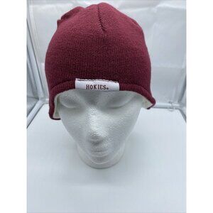 Virginia Tech Hokies VT Helmet Stocking Beanie Logo Hat Maroon Orange Knit